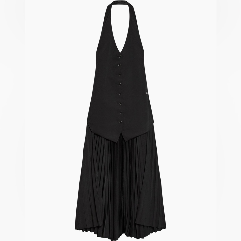 Helmut Lang Pleated High/Low Dress. New with tags - Picture 7 of 8